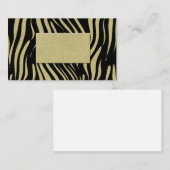アニマルプリントのストライプなトラのライオンの名刺 名刺 (正面/裏面)