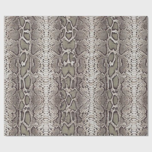 アニマルプリントのスネークスキン ラッピングペーパー (フラット)