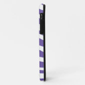アニマルプリントのゼブラの皮（紫、白） Case-Mate iPhoneケース (裏面/左)