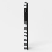 アニマルプリントのゼブラ(白と灰色) Case-Mate iPhoneケース (裏面/左)