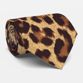 アニマルプリントのタイ ネクタイ (ロール)