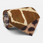 アニマルプリントのタイ ネクタイ (ロール)