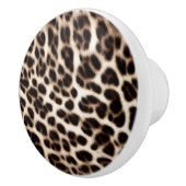 アニマルプリントのテクスチャ毛皮の毛皮のチーテアヒョウ柄 セラミックノブ (右)