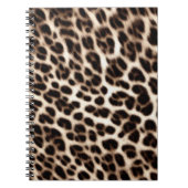 アニマルプリントのテクスチャ毛皮の毛皮のチーテアヒョウ柄 ノートブック (正面)