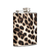 アニマルプリントのテクスチャ毛皮の毛皮のチーテアヒョウ柄 フラスク (右)