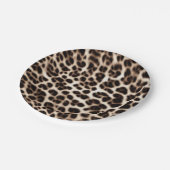 アニマルプリントのテクスチャ毛皮の毛皮のチーテアヒョウ柄 ペーパープレート (アングル)
