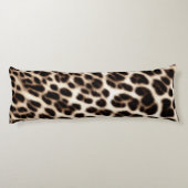 アニマルプリントのテクスチャ毛皮の毛皮のチーテアヒョウ柄 ボディピロー (裏面)