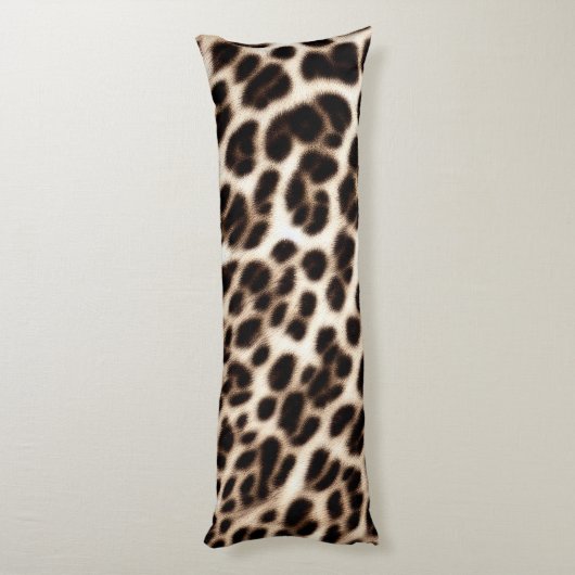 アニマルプリントのテクスチャ毛皮の毛皮のチーテアヒョウ柄 ボディピロー (裏面 (縦))