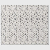 アニマルプリントのユキヒョウ ラッピングペーパー (フラット)