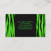 アニマルプリントの名刺 名刺 (裏面)