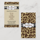 アニマルプリントの名刺 名刺 (正面/裏面)