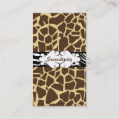 アニマルプリントの名刺 名刺 (裏面)