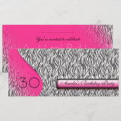 アニマルプリントの招待状 招待状 (正面/裏面)