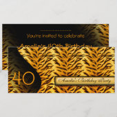 アニマルプリントの招待状 招待状 (正面/裏面)