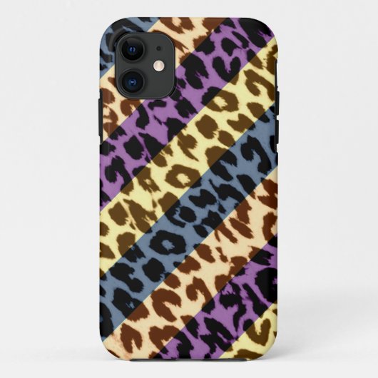 アニマルプリントの毛皮のヒョウストライプ皮 Case-Mate iPhoneケース (裏面)