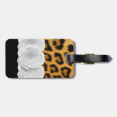 アニマルプリントの荷物のラベル ラゲッジタグ (裏面横)