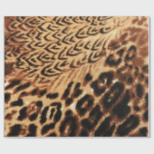 アニマルプリントの質 ラッピングペーパー (フラット)