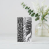 アニマルプリントの金属ラインストーンの名刺 名刺 (スタンド正面)