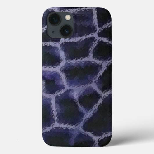 アニマルプリントの青 Case-Mate iPhoneケース (裏面)