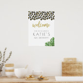 アニマルプリントはワイルドウェルカムサインを得よう ポスター (キッチン)