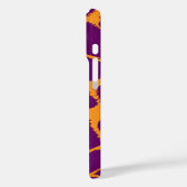 アニマルプリントオレンジ色の紫の明るいグラフィック Case-Mate iPhoneケース (裏面 / 左)