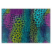 アニマルプリントカラフルアートの打ち切り盤 カッティングボード (正面)