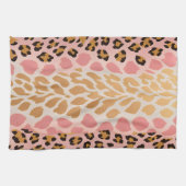 アニマルプリントカラフルアートキッチンタオル キッチンタオル (横)