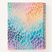 アニマルプリントカラフルアートスパイラルノート ノートブック (裏面)