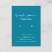 アニマルプリントカラフルイヤリングホルダー表示カード 名刺 (正面)