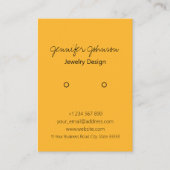 アニマルプリントカラフルイヤリングホルダー表示カード 名刺 (正面)