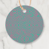 アニマルプリントキッズティーントロピカルギフトおもしろい フェイバータグ (裏面)