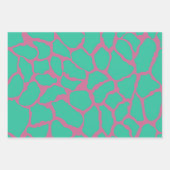 アニマルプリントキッズティーントロピカルギフトおもしろい ラッピングペーパーシート (正面3)