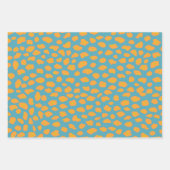 アニマルプリントキッズティーントロピカルギフトおもしろい ラッピングペーパーシート (正面2)