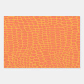 アニマルプリントキッズティーントロピカルギフトおもしろい ラッピングペーパーシート (正面)