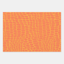 アニマルプリントキッズティーントロピカルギフトおもしろい ラッピングペーパーシート