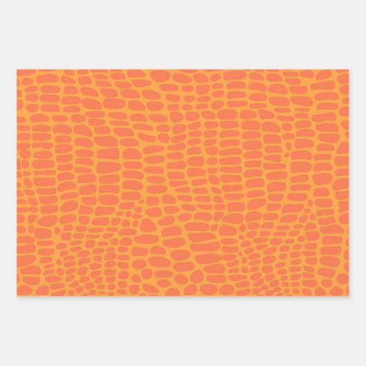 アニマルプリントキッズティーントロピカルギフトおもしろい ラッピングペーパーシート (正面)