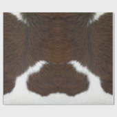 アニマルプリントキャトルブラウン ラッピングペーパー (フラット)