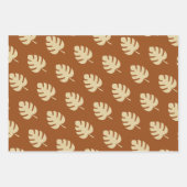 アニマルプリントキリン包装紙フラットシート3 ラッピングペーパーシート (正面2)