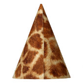 アニマルプリントキリン誕生日パーティーハット パーティーハット (裏面)