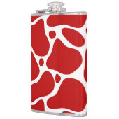 アニマルプリントキリン赤と白パターン フラスク (左)