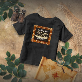 アニマルプリントキリンTシャツ トドラーTシャツ