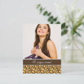 アニマルプリントキンセアニェラパーティの招待状 招待状 (スタンド正面)