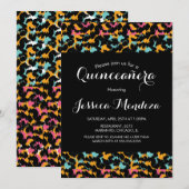 アニマルプリントキンセアニラスイート16招待状 招待状 (正面/裏面)