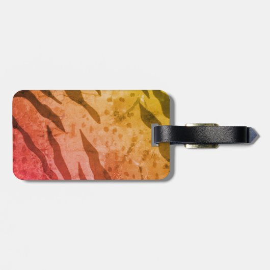 アニマルプリントサファリラゲージタグ ラゲッジタグ (裏面横)