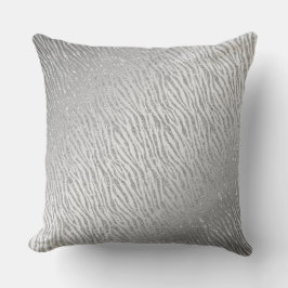 アニマルプリントシルバーグリッターグラム クッション