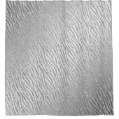 アニマルプリントシルバーグリッターグラム シャワーカーテン (正面)