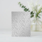 アニマルプリントシルバーグリッターグラム ポストカード (スタンド正面)