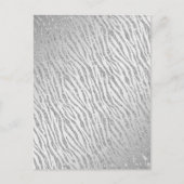 アニマルプリントシルバーグリッターグラム ポストカード (正面)