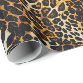 アニマルプリントジャガーリッチ深いカラー ラッピングペーパー (ロールコーナー)