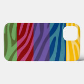 アニマルプリントスキンゼブラレトロパタカラフルーン Case-Mate iPhoneケース (裏面 (横))